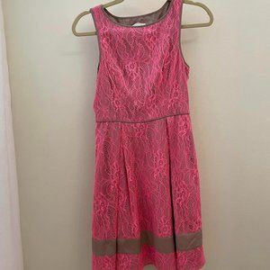 Pink Lace Jessica Simpson Dress